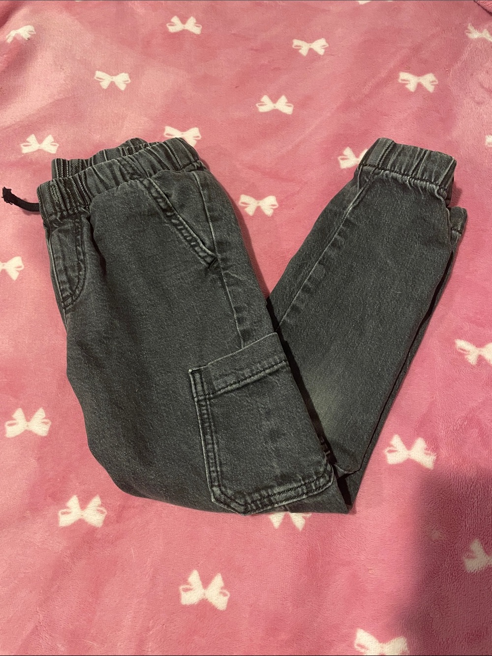 Cat & Jack Black Kids Cargo Joggers